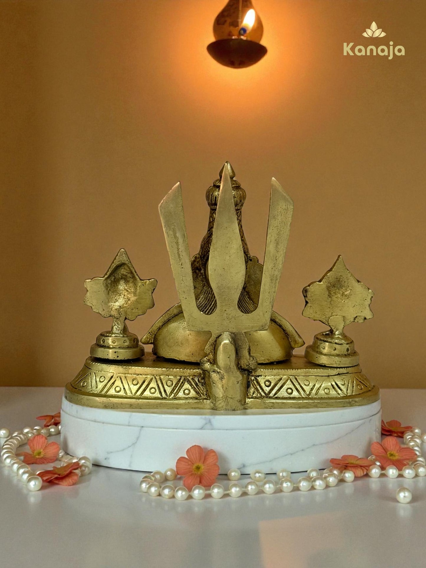 Brass Lord Venkateswara Swamy Idol with Shankh and Chakra
