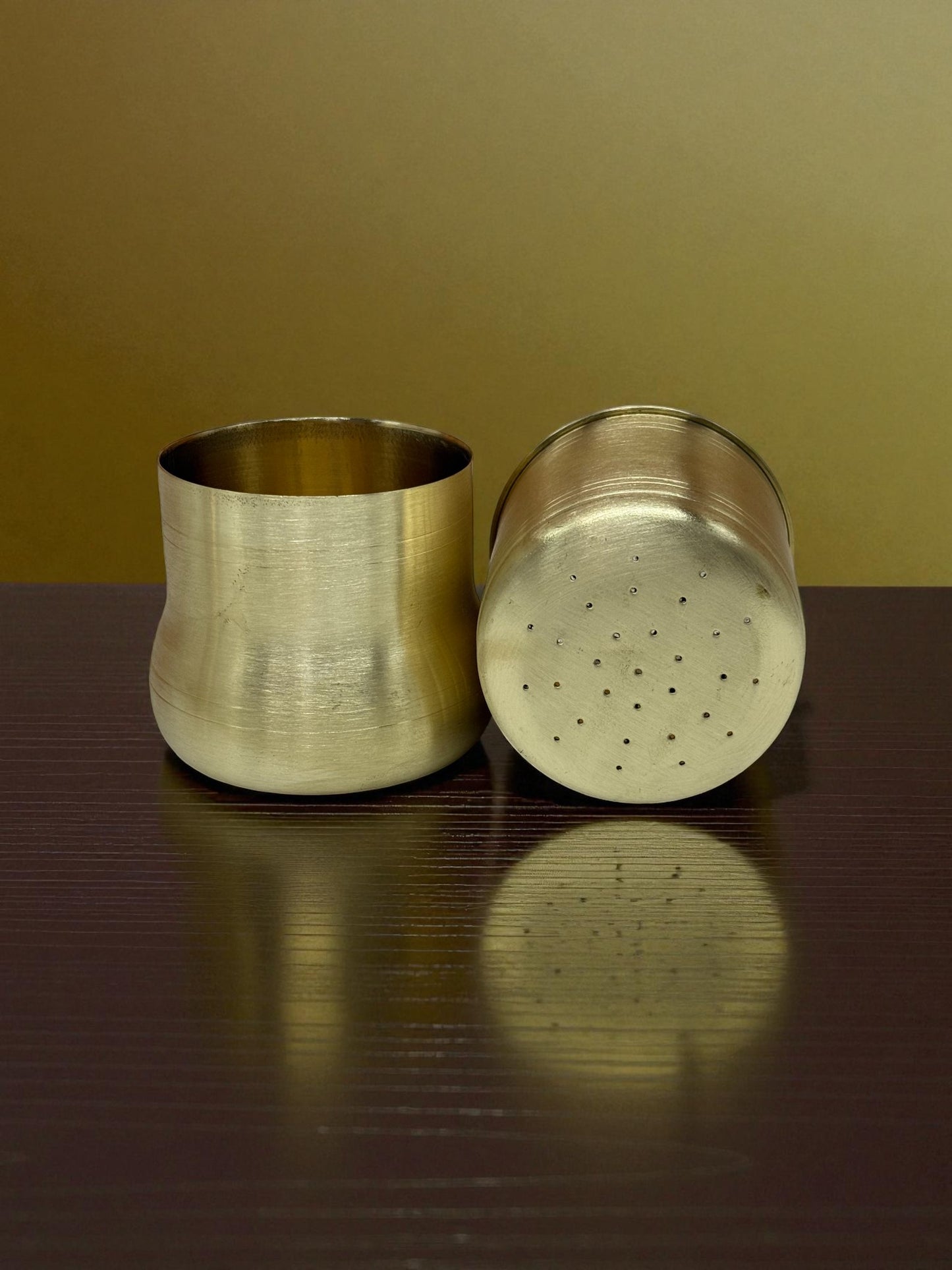 Authentic South Indian Brass Coffee Filter - For Rich Filter Coffee (Davara-Tumbler Style)