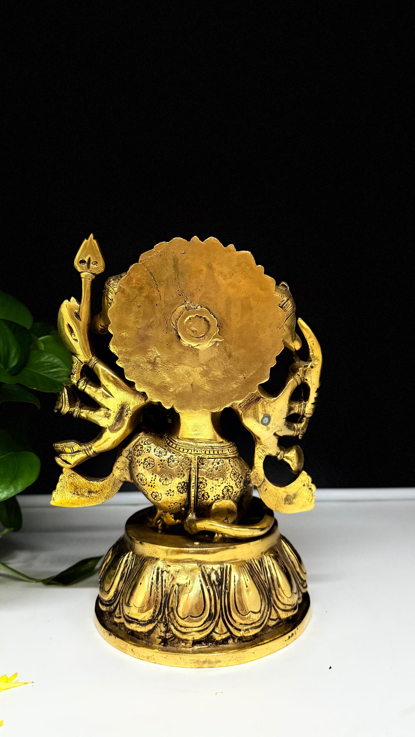 Divine Panchamukhi Hanuman Brass Statue - Symbol of Courage and Multi-faceted Power