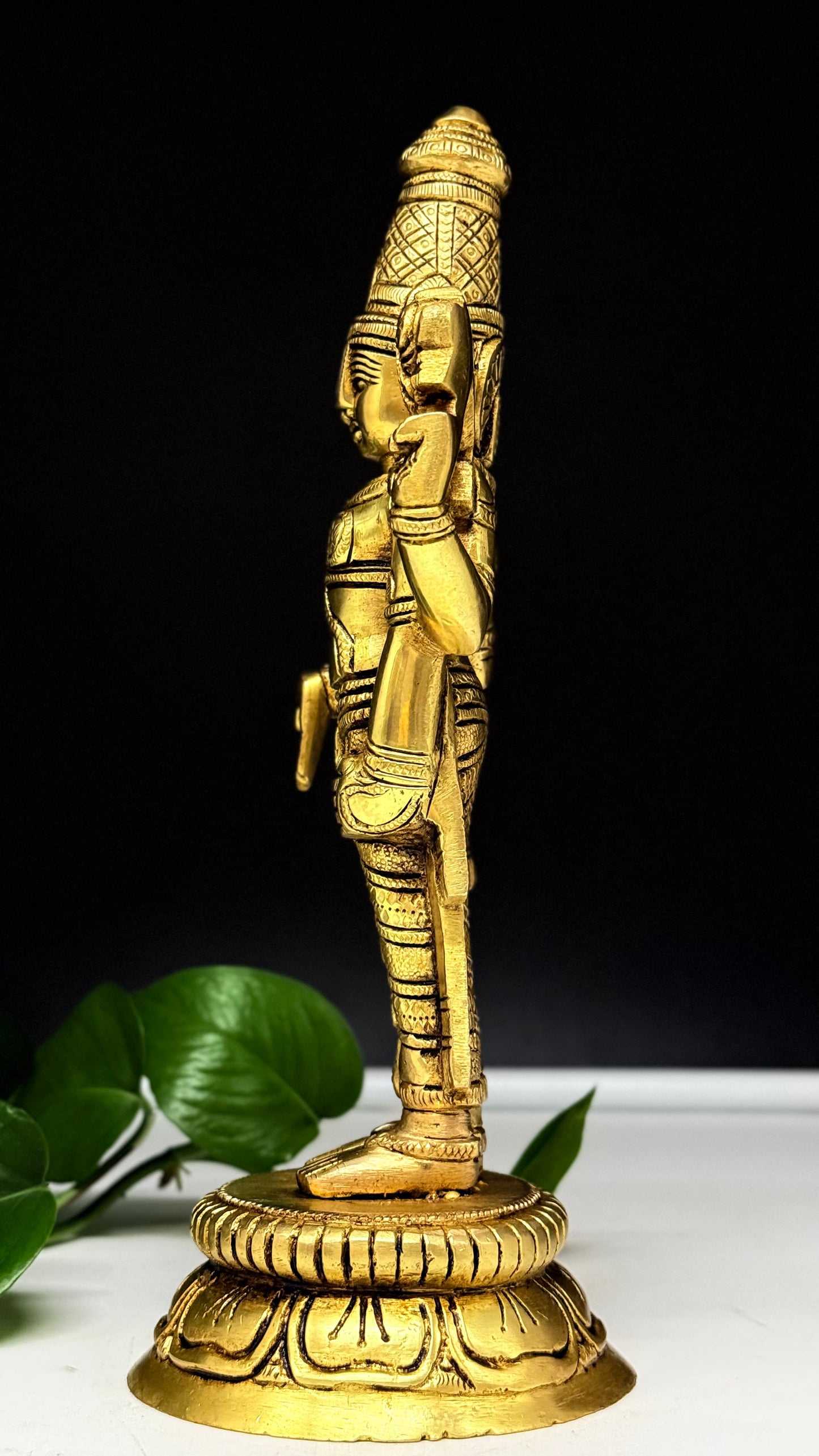 Divine Blessings from Tirupati: Exquisite Brass Lord Venkateswara Idol