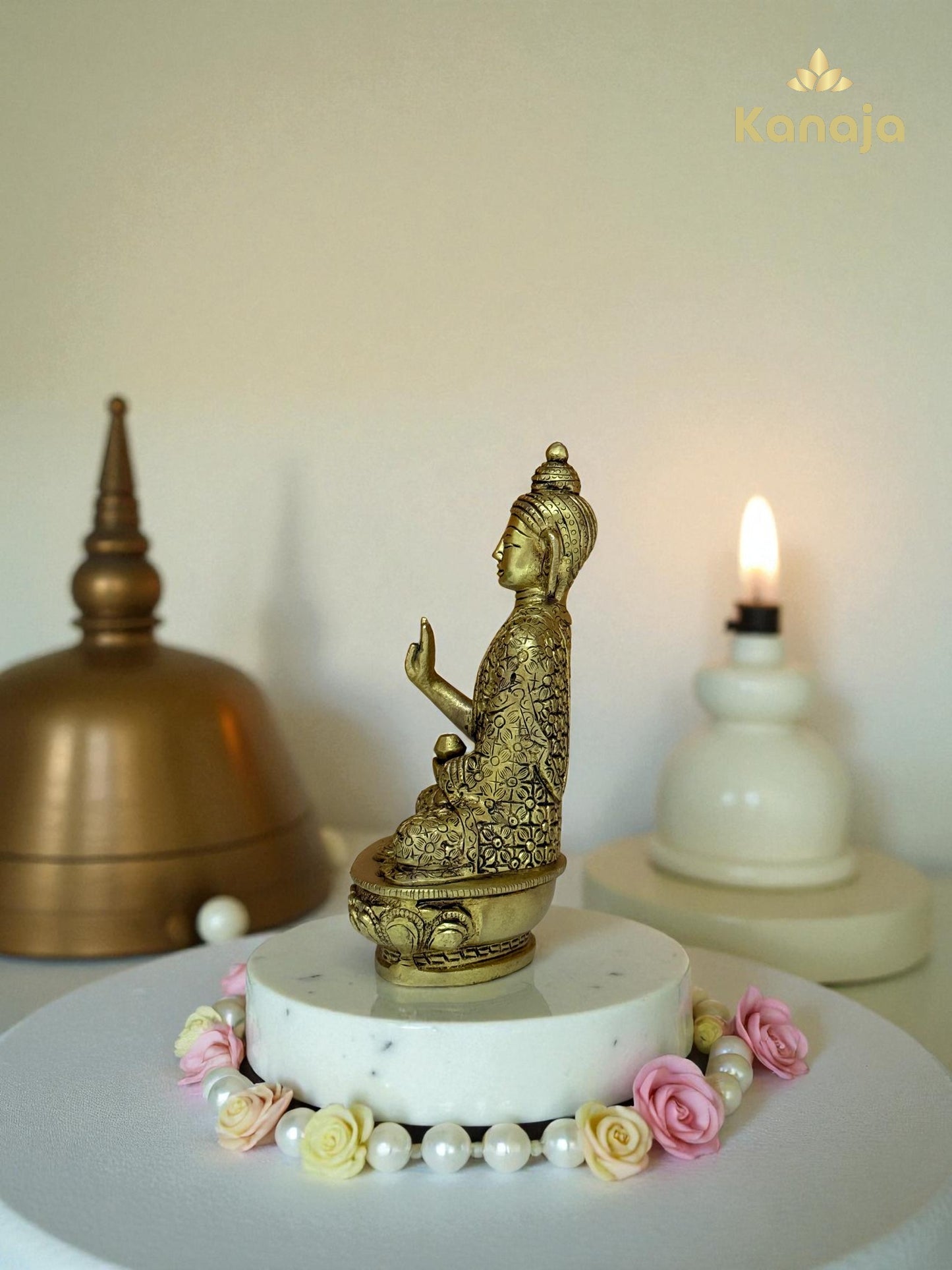 Handcrafted Brass Buddha Idol (Abhaya Mudra) for Home & Office
