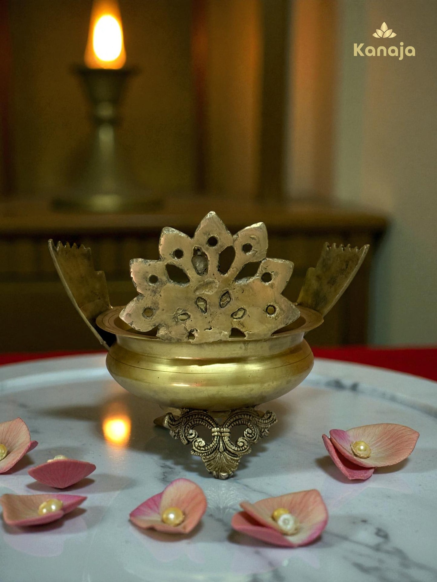 Elegant Golden Peacock Pedestal Bowl - A Symbol of Beauty and Grace