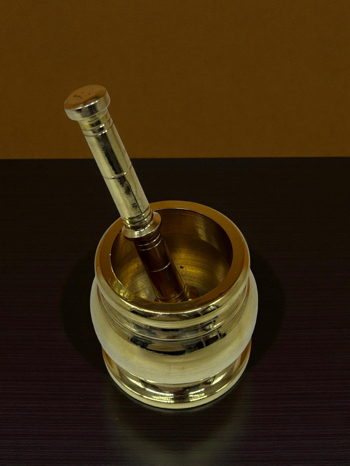 Handcrafted Brass Mortar and Pestle Set