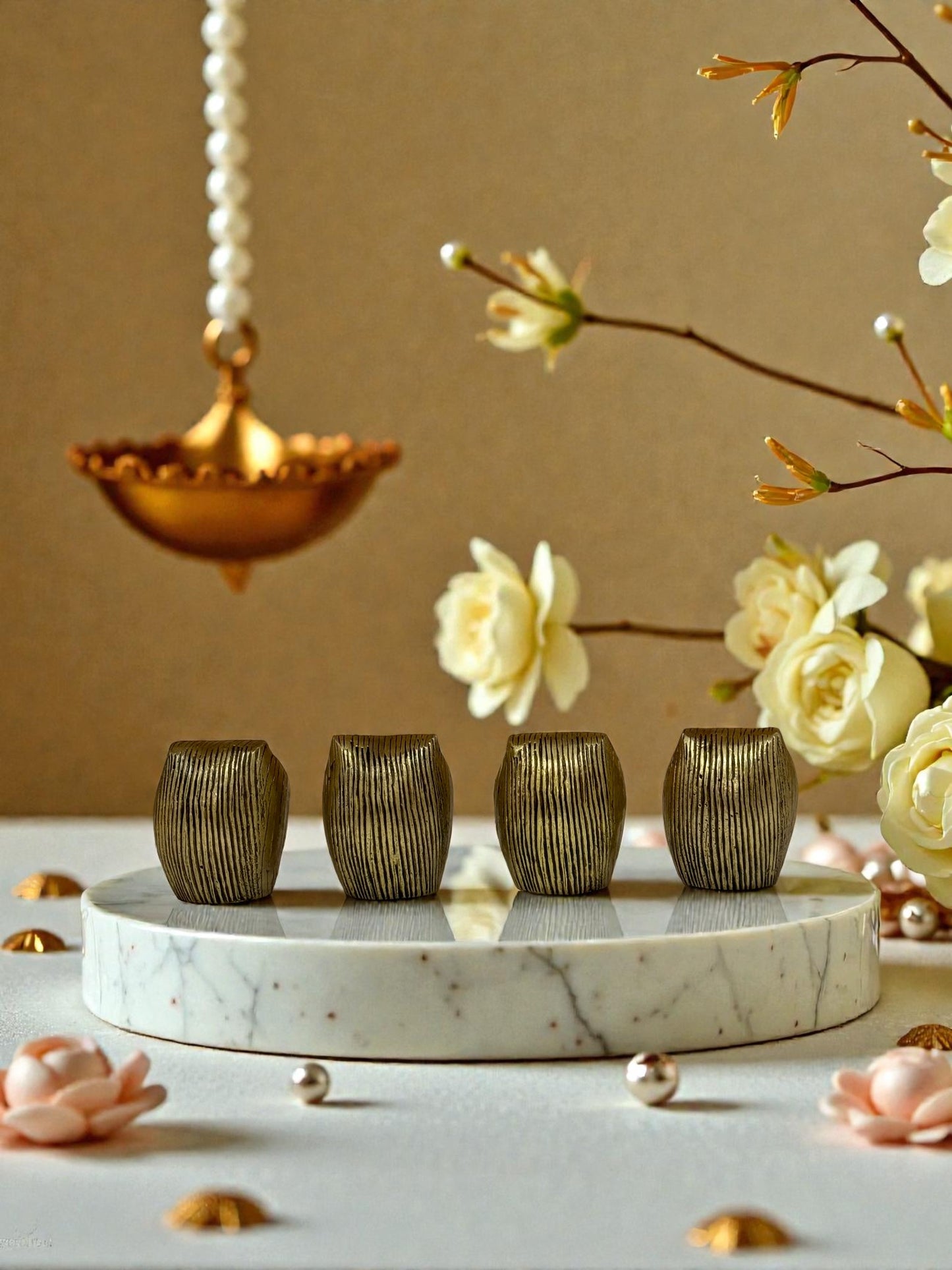 Charming Golden Owl Figurine - A Symbol of Wisdom and Intuition