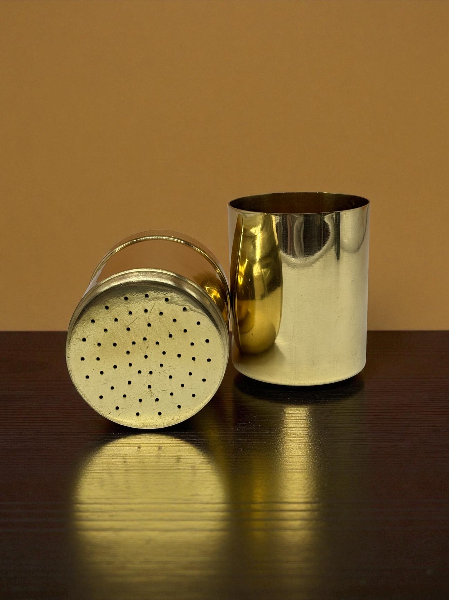 Authentic South Indian Brass Coffee Filter - For Rich Filter Coffee (Davara-Tumbler Style)