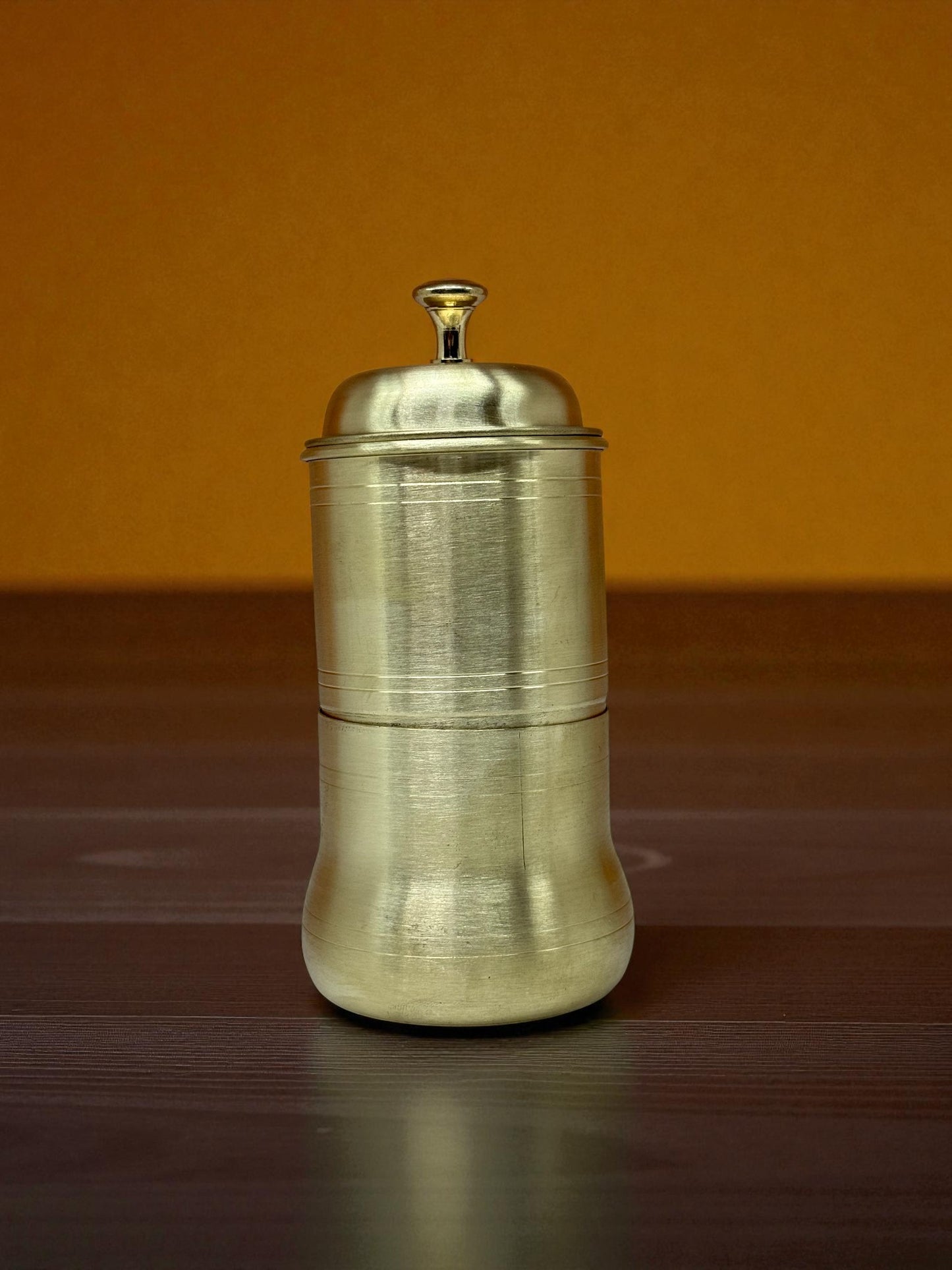 Authentic South Indian Brass Coffee Filter - For Rich Filter Coffee (Davara-Tumbler Style)