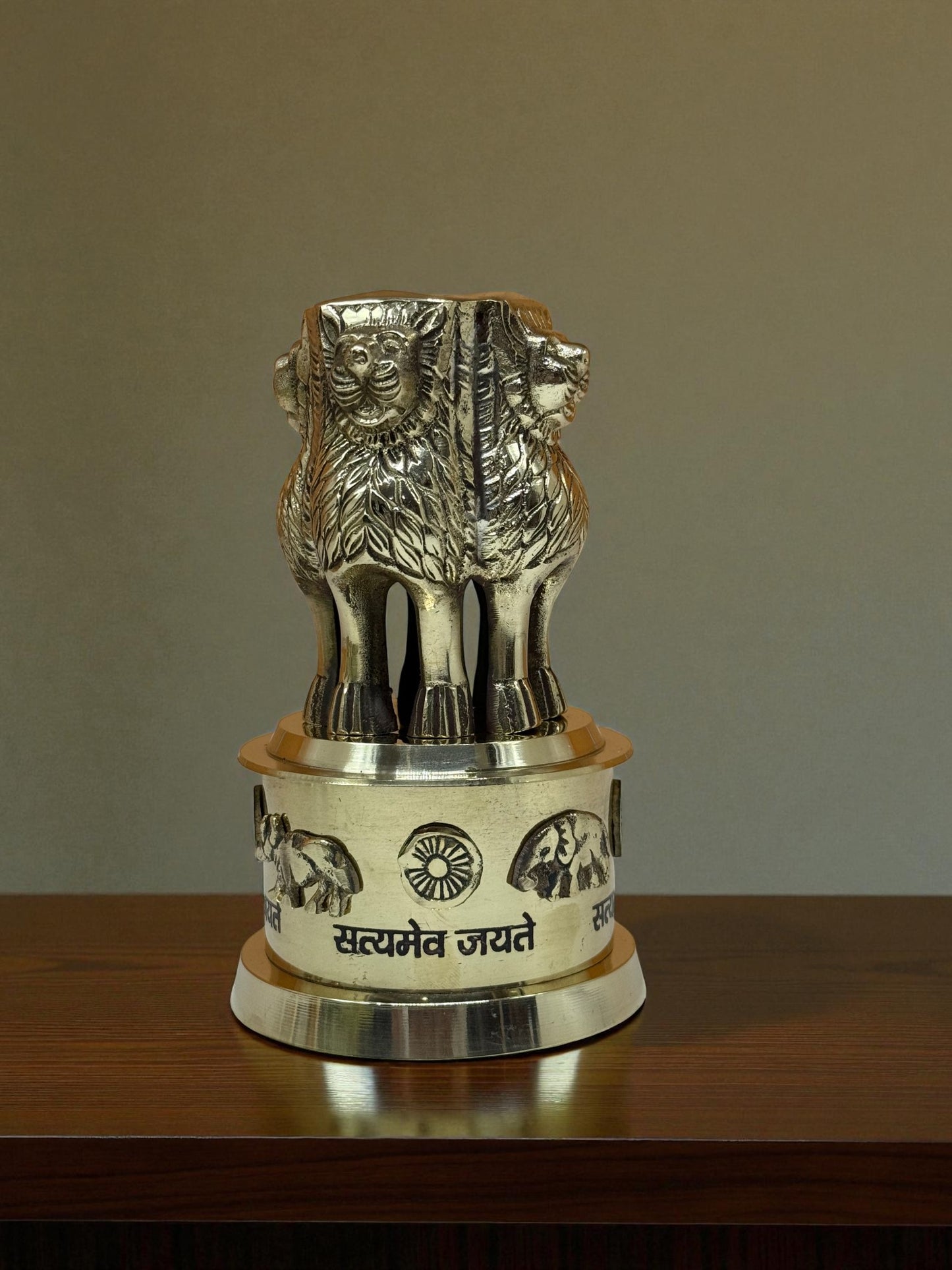Noble Brass National Emblem of India – Ashoka Lion Capital Statue