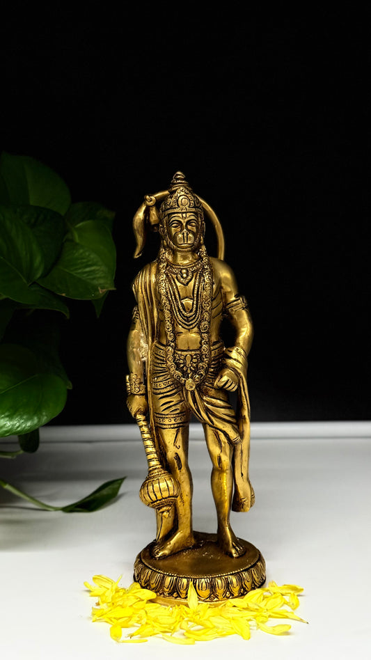 Handcrafted Brass Hanuman Idol - A Symbol of Strength & Devotion