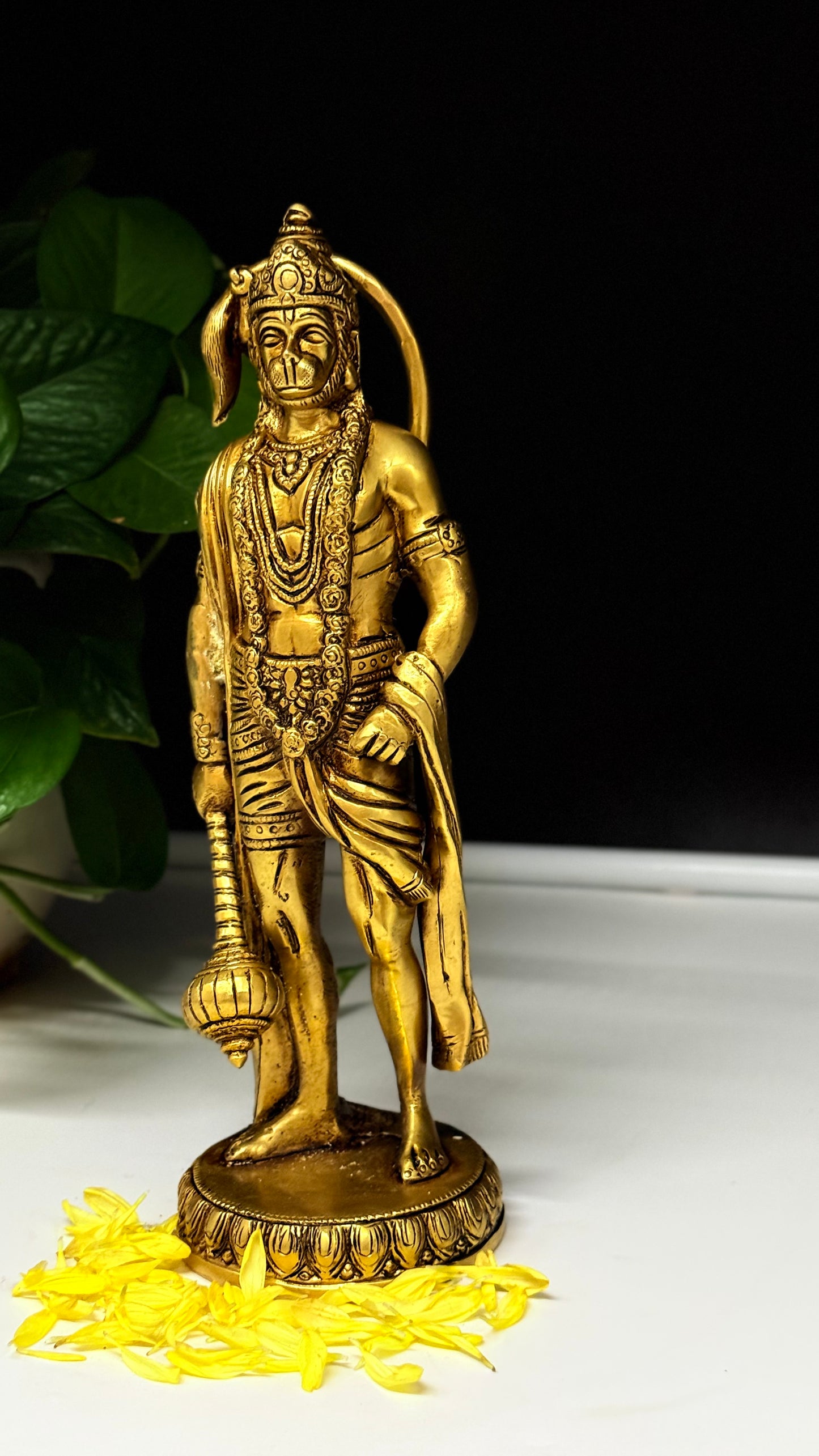 Handcrafted Brass Hanuman Idol - A Symbol of Strength & Devotion