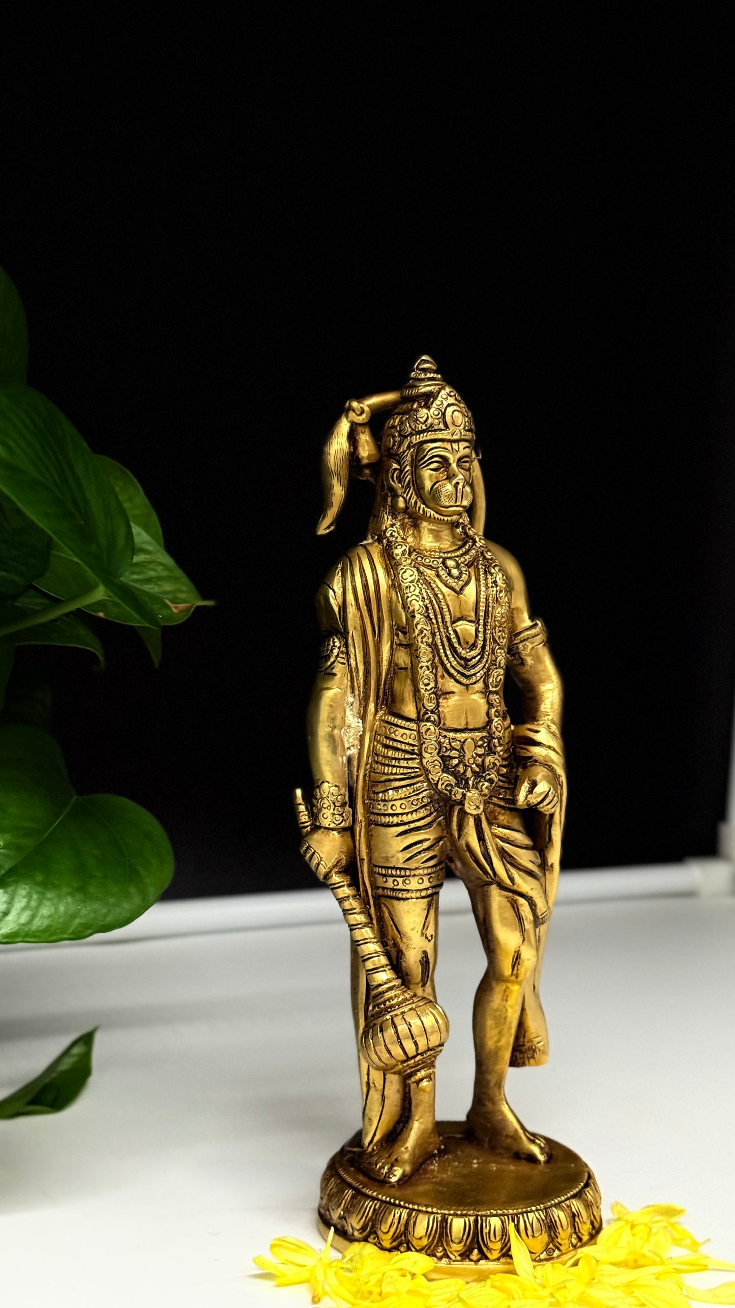 Handcrafted Brass Hanuman Idol - A Symbol of Strength & Devotion
