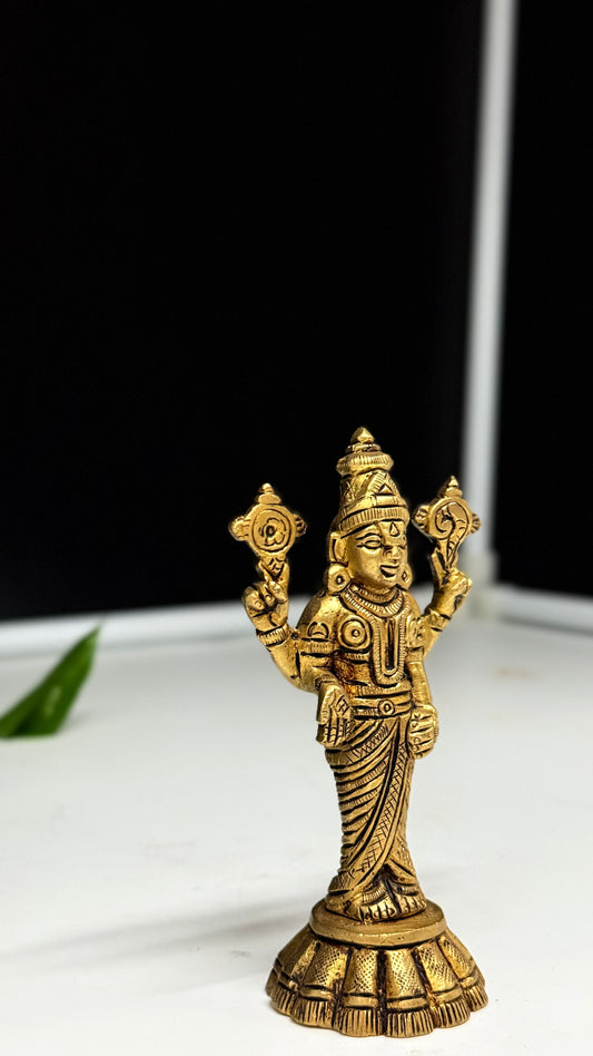 Antique Brass Balaji Idol - Bring Home Prosperity & Blessings