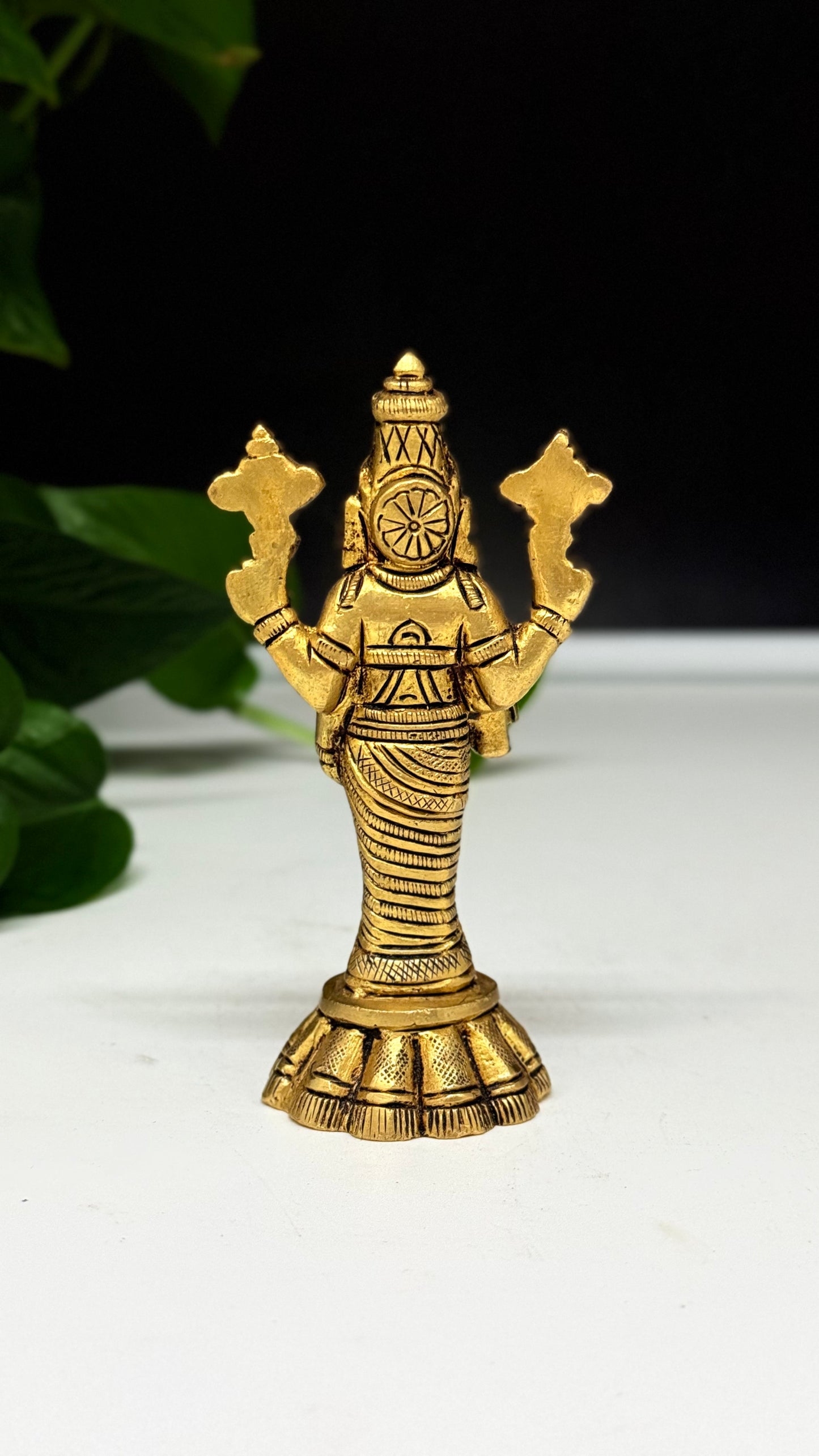 Antique Brass Balaji Idol - Bring Home Prosperity & Blessings