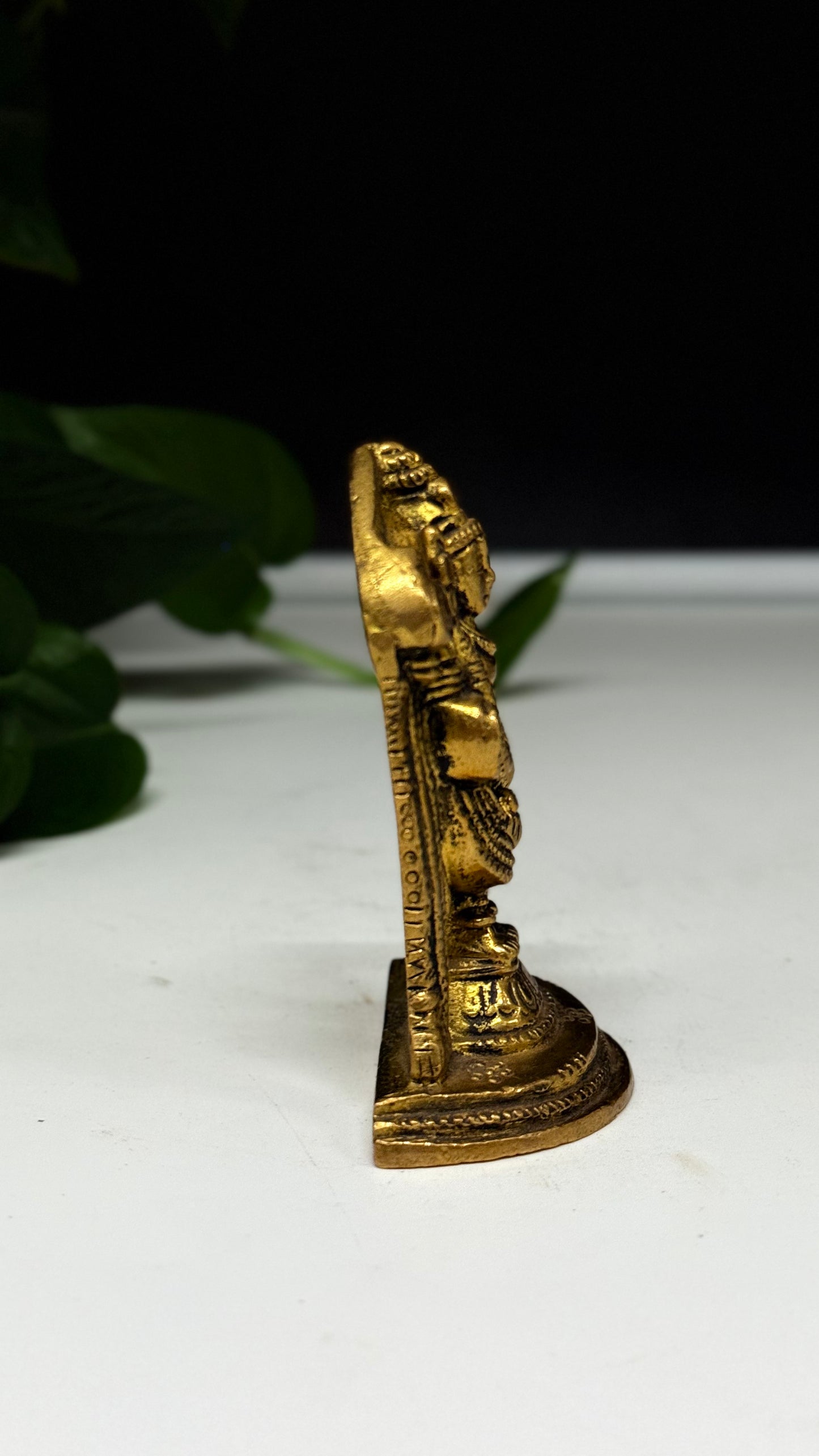 Antique Brass Tirupati Balaji Idol (Framed Design)