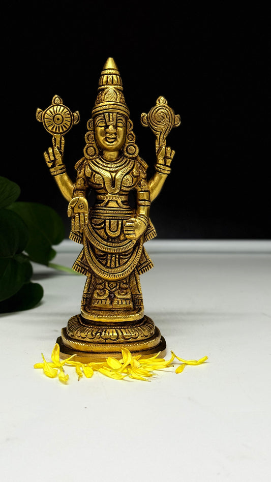 Brass Lord Venkateswara Idol