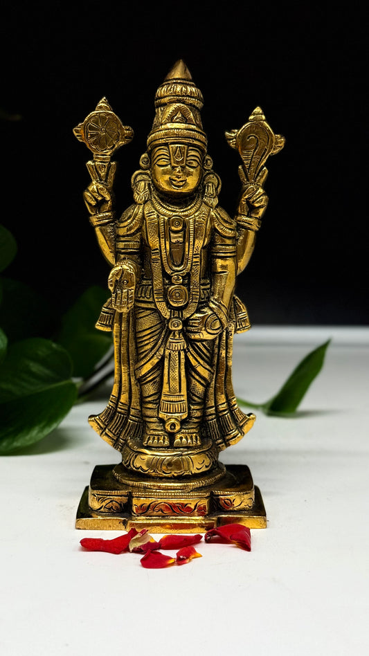 Handcrafted Brass Lord Venkateswara Balaji Idol