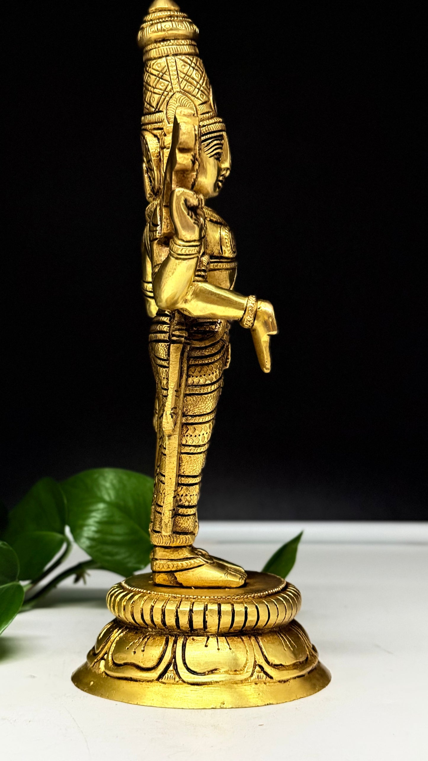 Divine Blessings from Tirupati: Exquisite Brass Lord Venkateswara Idol