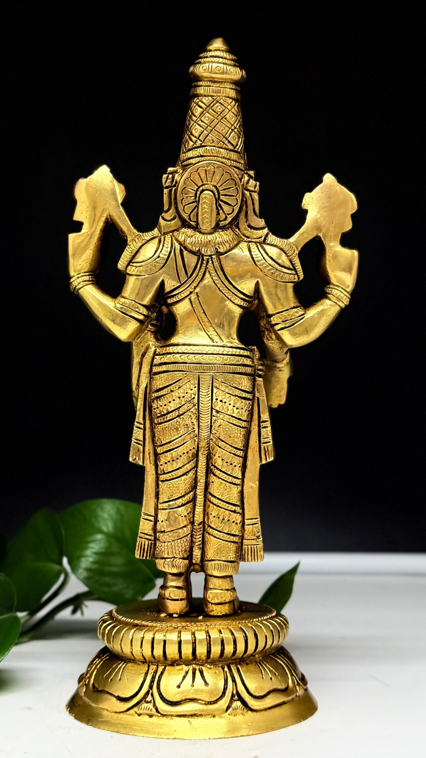 Divine Blessings from Tirupati: Exquisite Brass Lord Venkateswara Idol